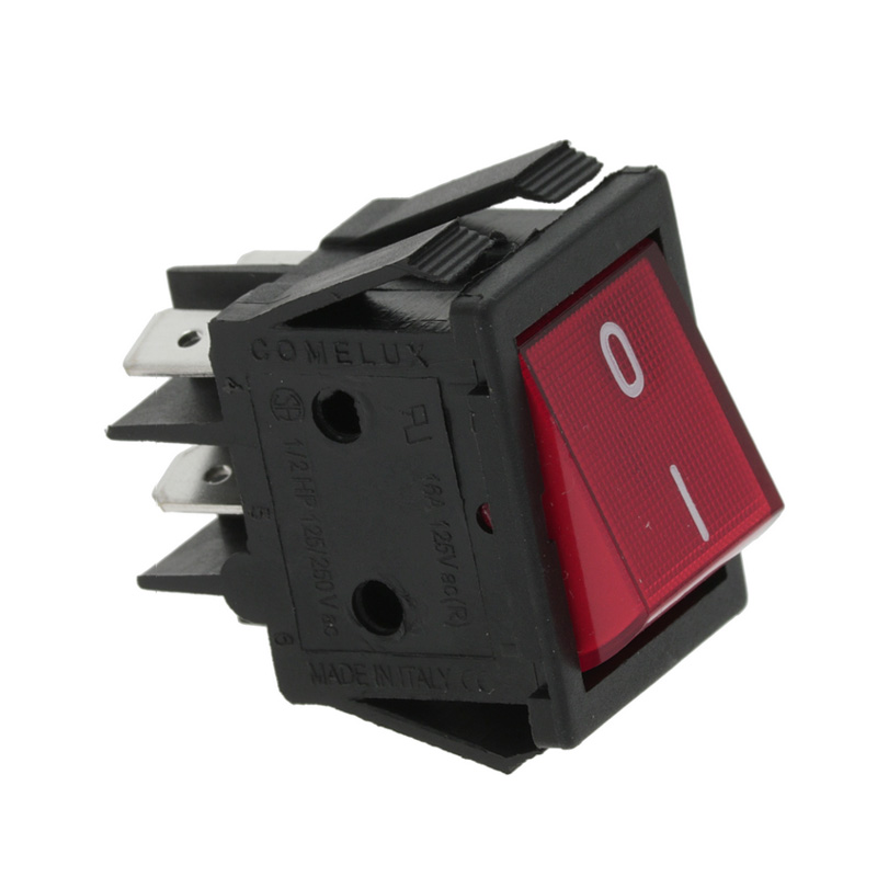 INTERRUPTOR BIPOLAR ROJO 16A. 250V (4T)