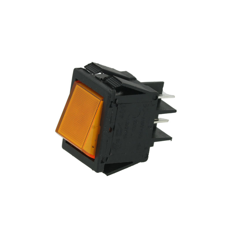 PULSADOR BIPOLAR AMARILLO 16A.250V NO