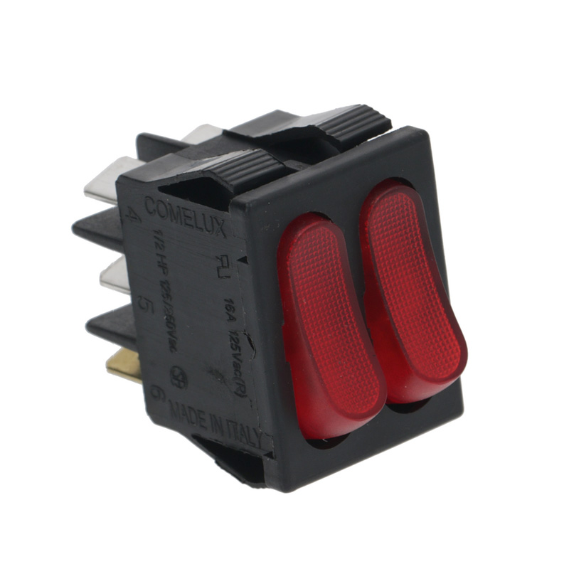 INTERRUPTOR DOBLE ROJO 16A 250V