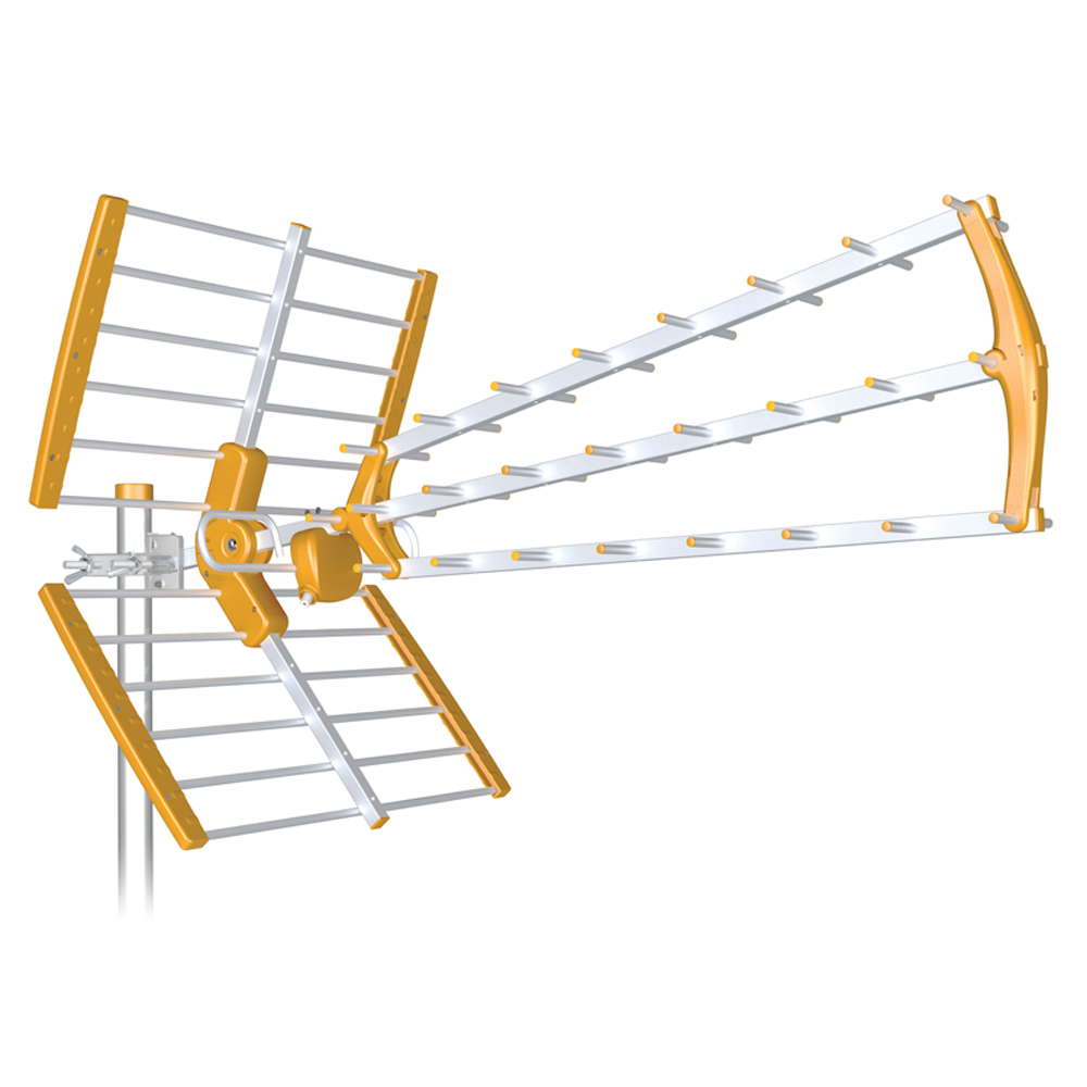 ANTENA BKM TRIPLE PLEGABLE UHF G18dB LTE
