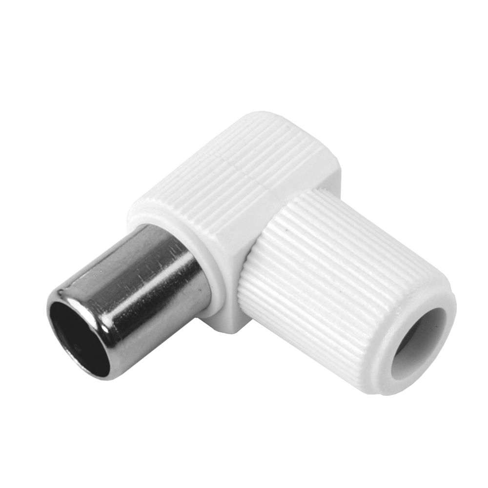 CONECTOR IEC MACHO ACODADO 9.52 CABLE RG6