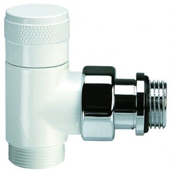 VALVULA Y DETENTOR BLANCOS 1/2 CON ADAPTADORES (Para toalleros)